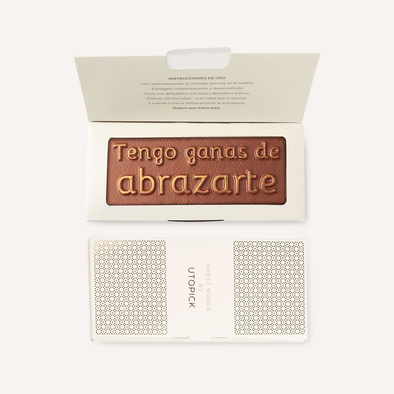 Chocolate Utopick «Tengo ganas de abrazarte» image number null