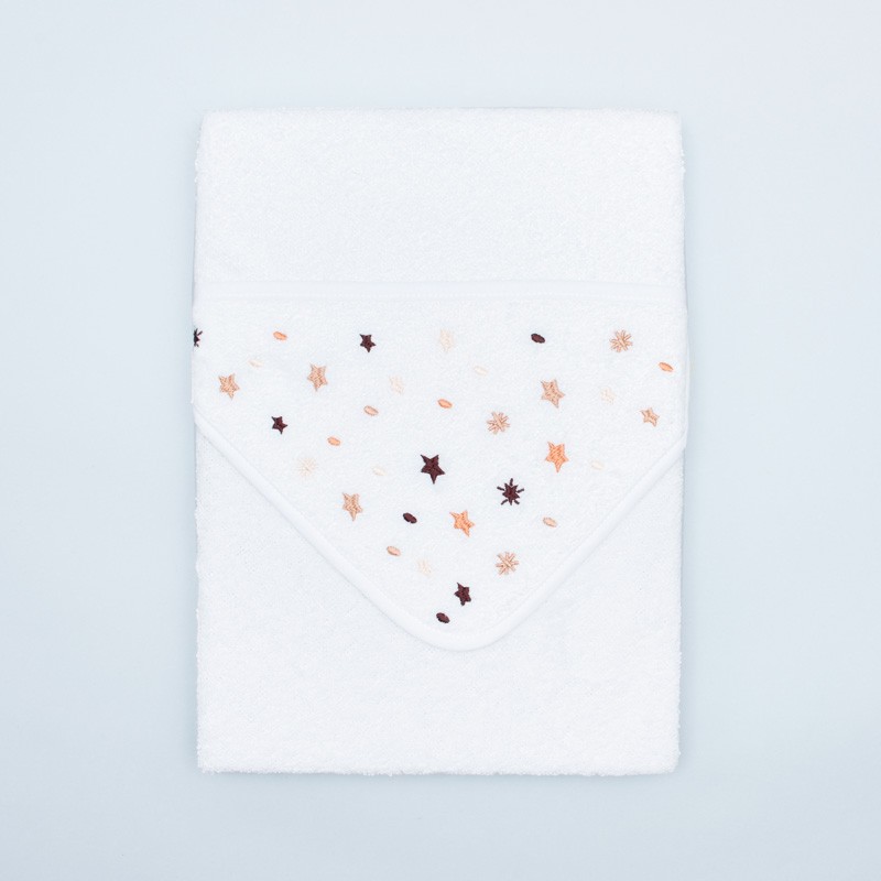 Capa de baño Gamberritos - Estrellas marrones