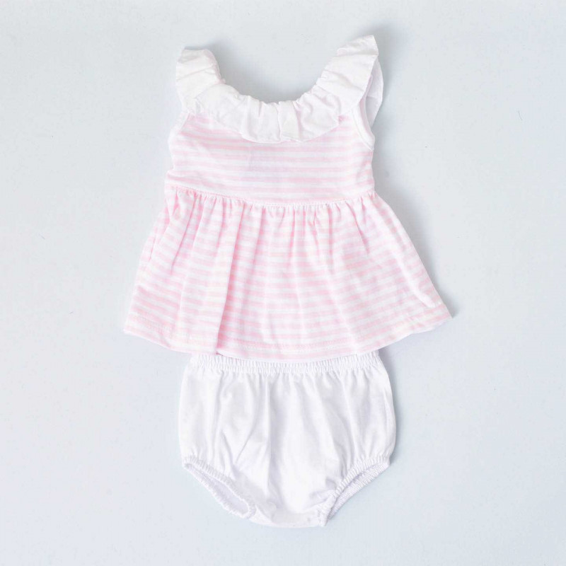 Conjunto Jesusito de Algodón Navy Rosa Babidú
