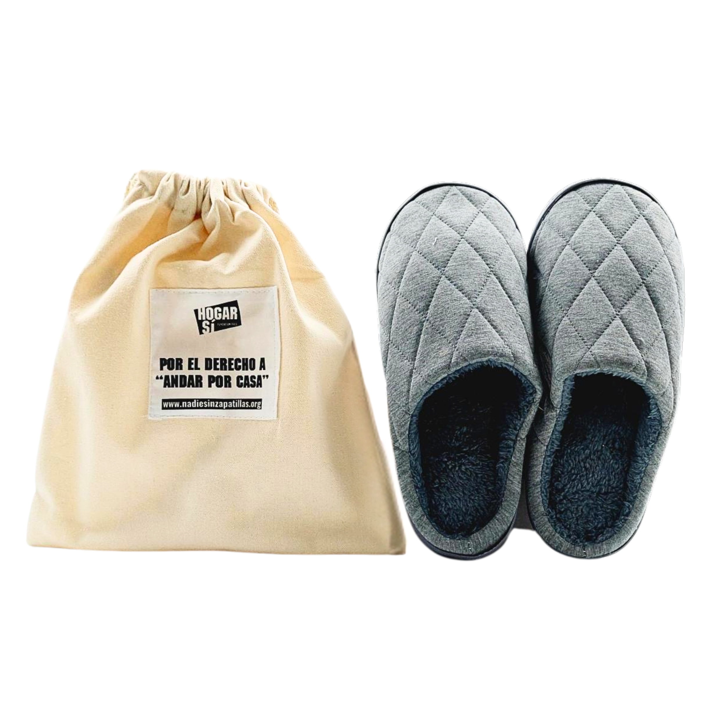 Zapatillas de Estar por Casa Solidarias Gris