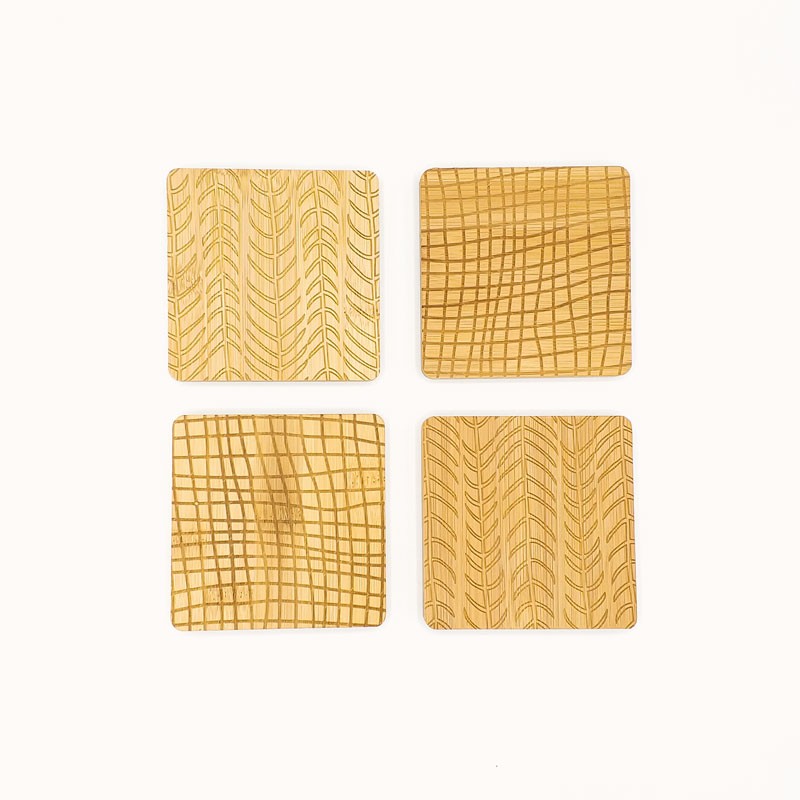 Posavasos de Bambú Cuadrados