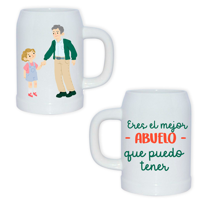 Jarra de Cerveza de cerámica para un abuelo image number null
