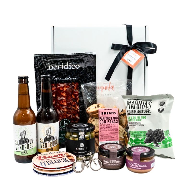 Cesta Gourmet con Cervezas «Beer O'Clock»
