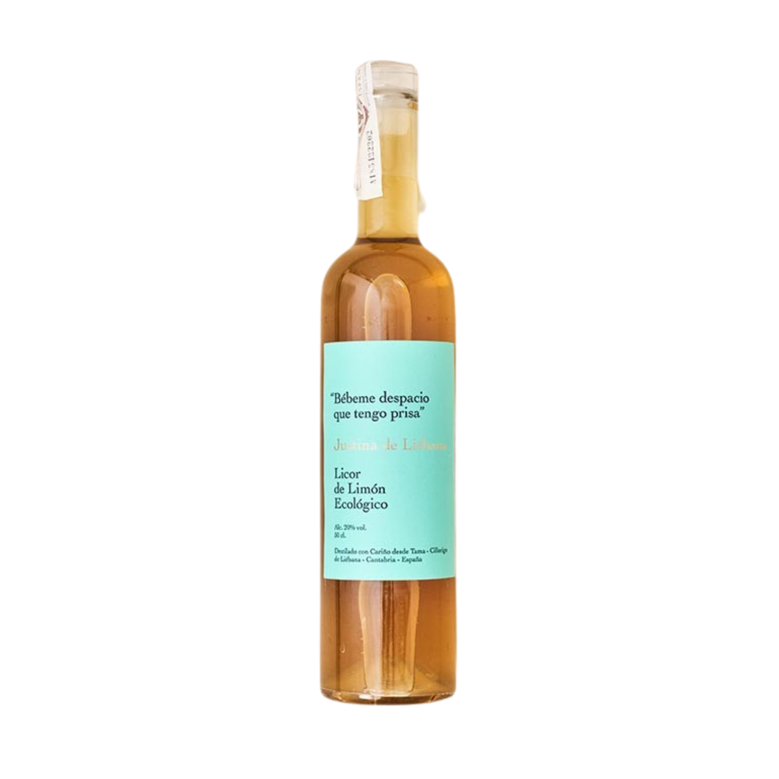 Botella de licor de limón ecológico de Justina de Liébana image number null