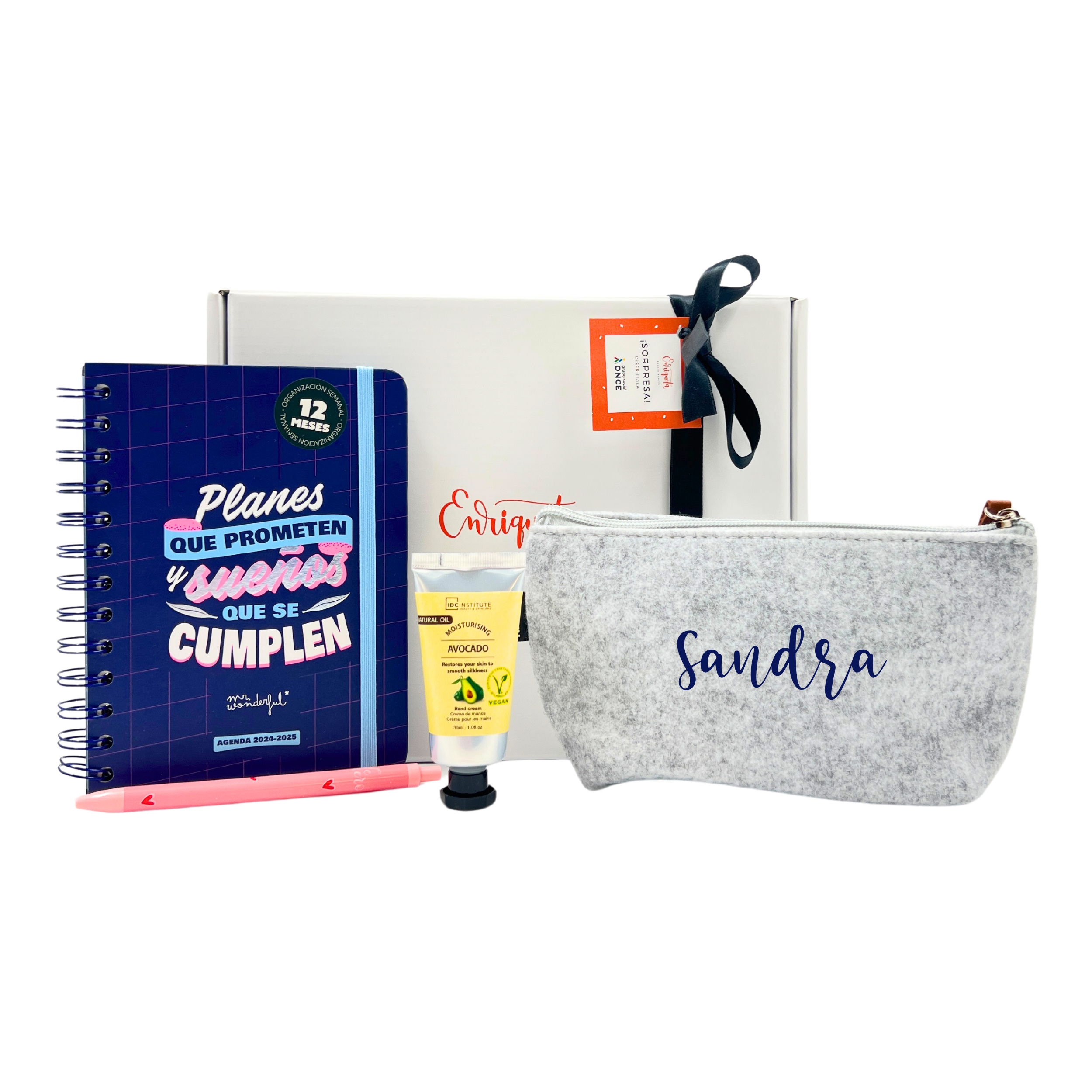 Caja Regalo Agenda Mr Wonderful con Estuche Personalizado