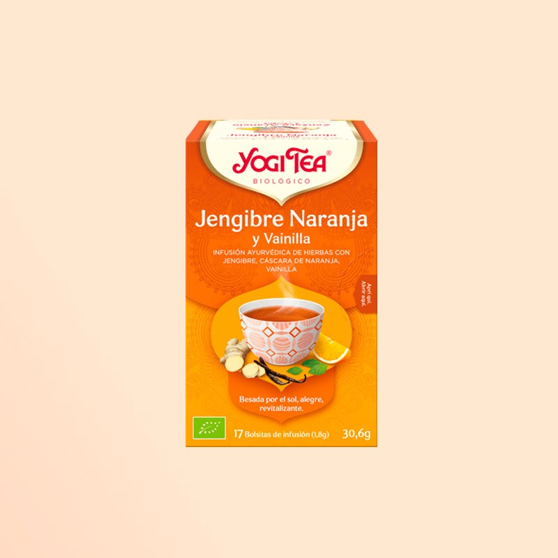 Yogi Tea Jengibre, Naranja y Vainilla Bio