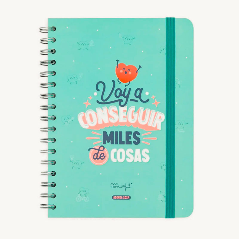 Agenda 2024 Semanal Mr. Wonderful Voy a conseguir miles de cosas image number null