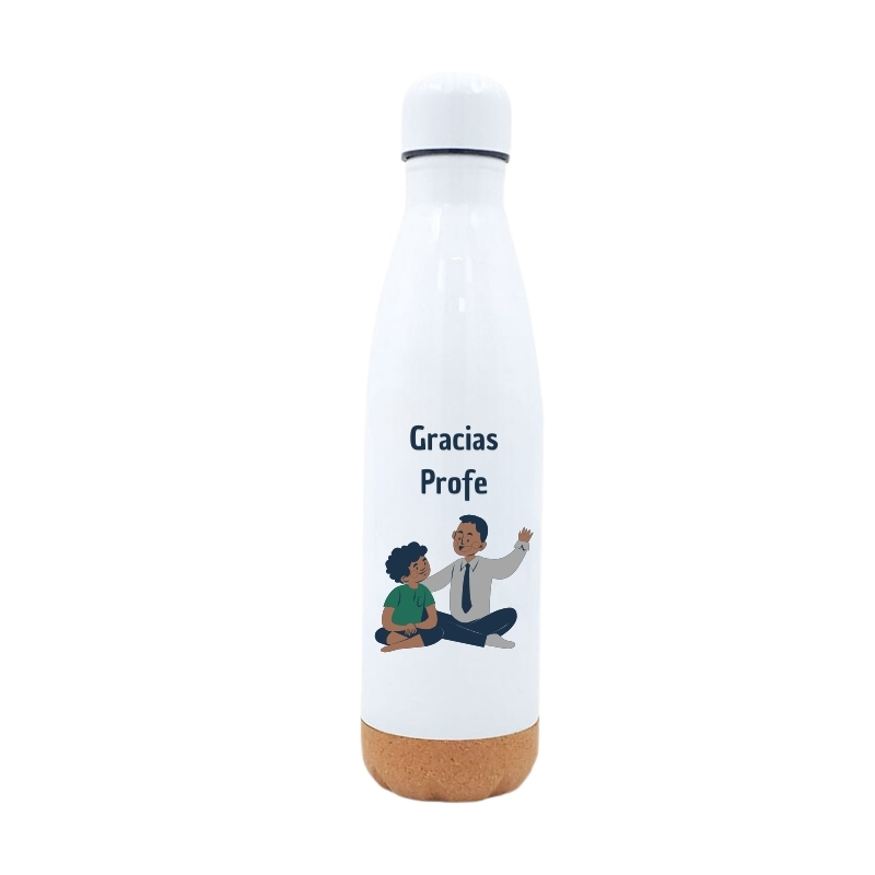 Botella de agua térmica personalizada de color blanco  image number null