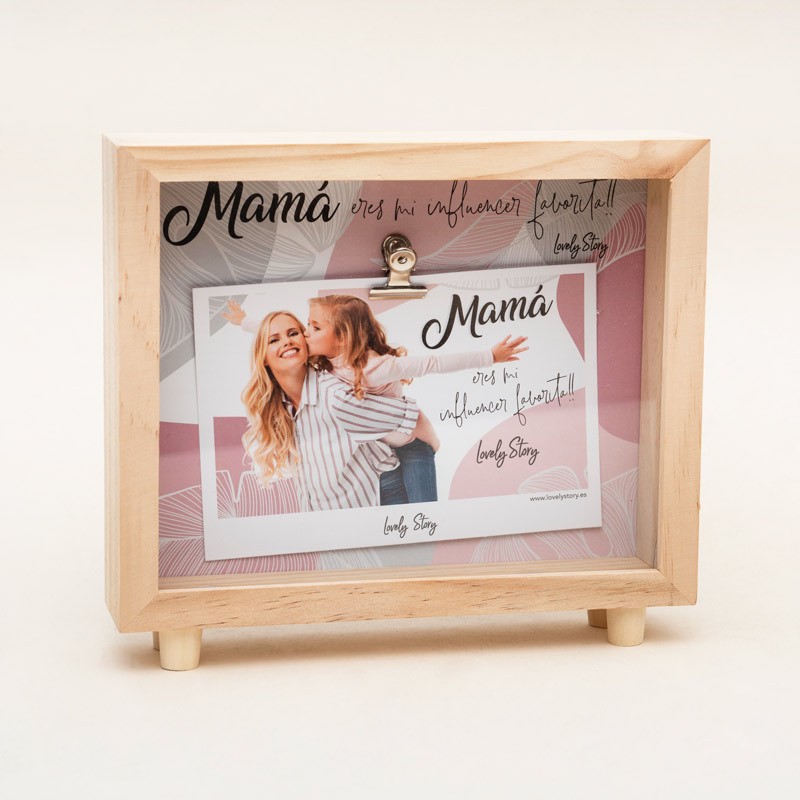 Marco de fotos de madera Mamá Influencer