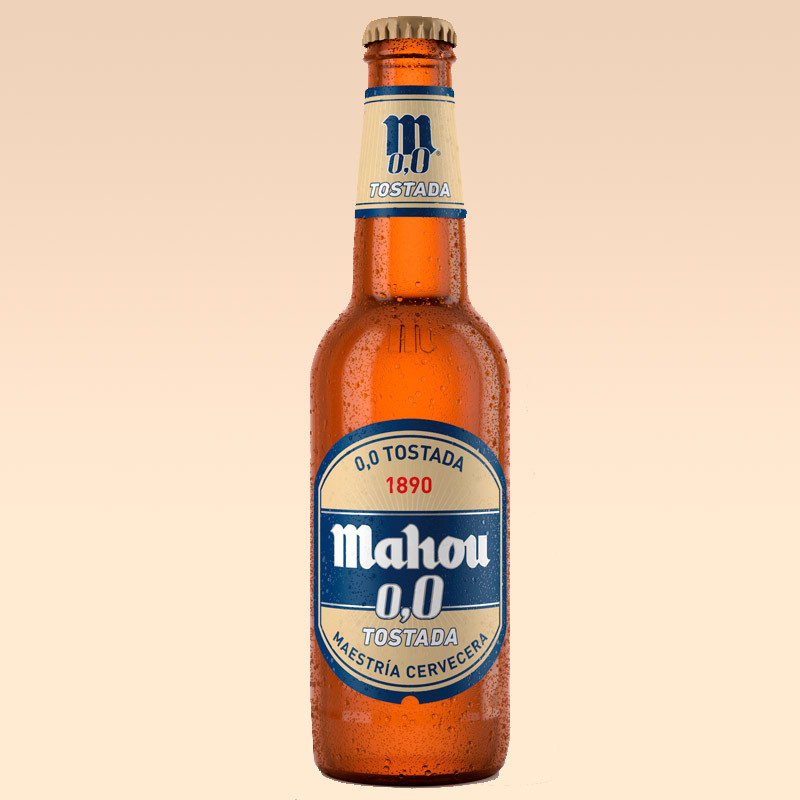 Cerveza Mahou tostada sin alcohol