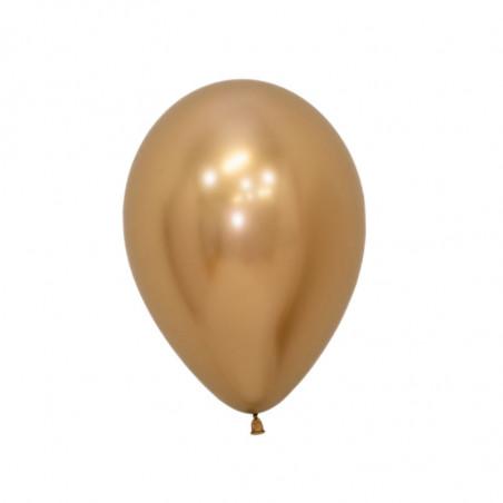 Globos de cumpleaños color dorado