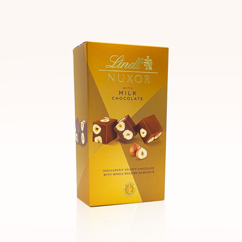Bombones Lindt Nuxor de Chocolate con Leche y Avellanas