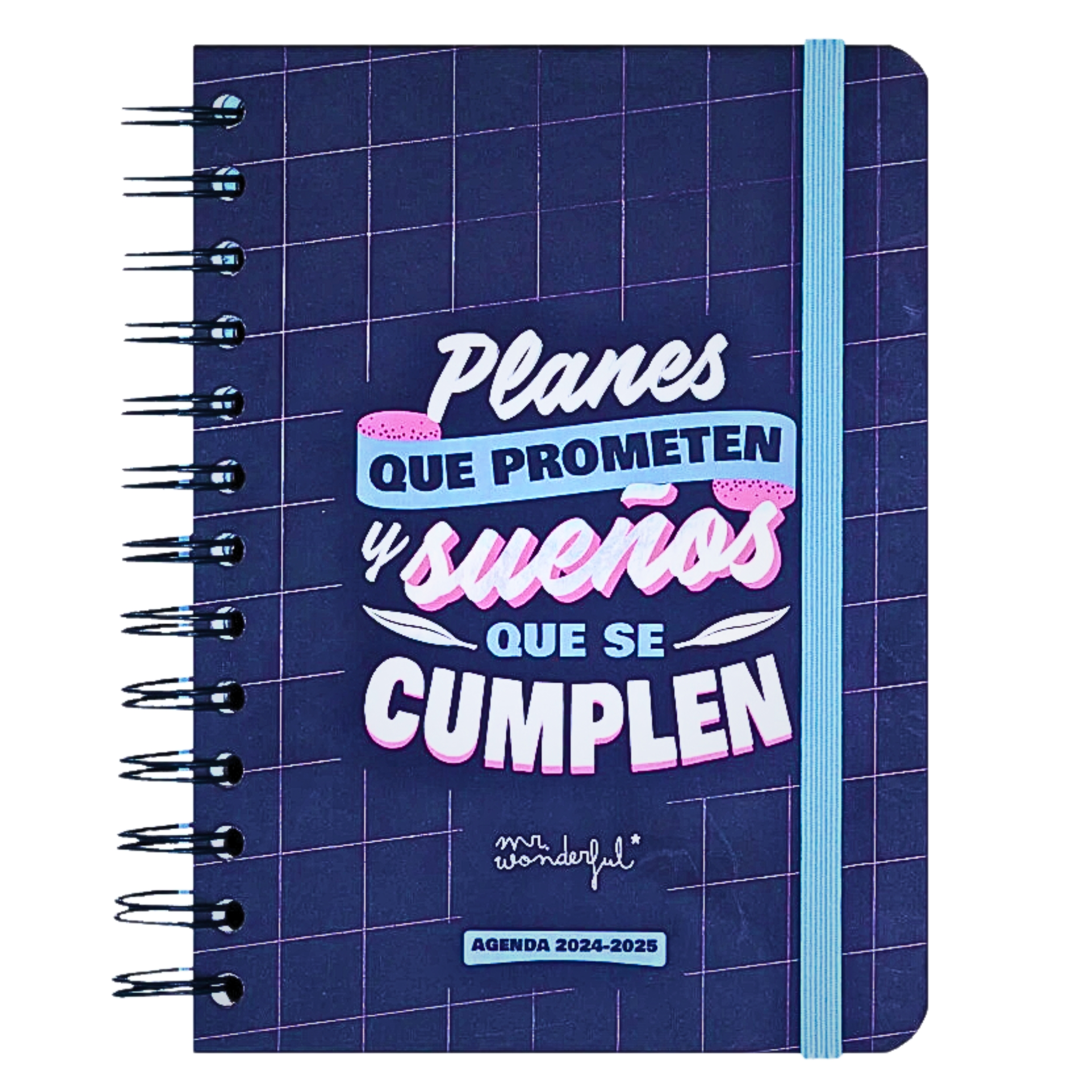 Imagen portada agenda de la marca Mr Wonderful con la frase  Planes que Prometen y Sueños que Cumplen image number null