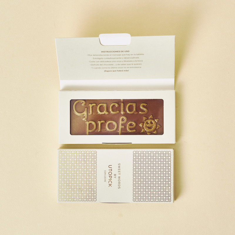 Chocolate Utopick "Gracias Profe"