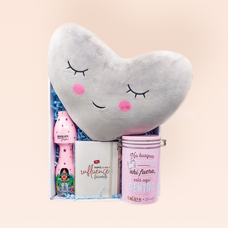 Cesta Regalo Corazón Warm Grey image number null
