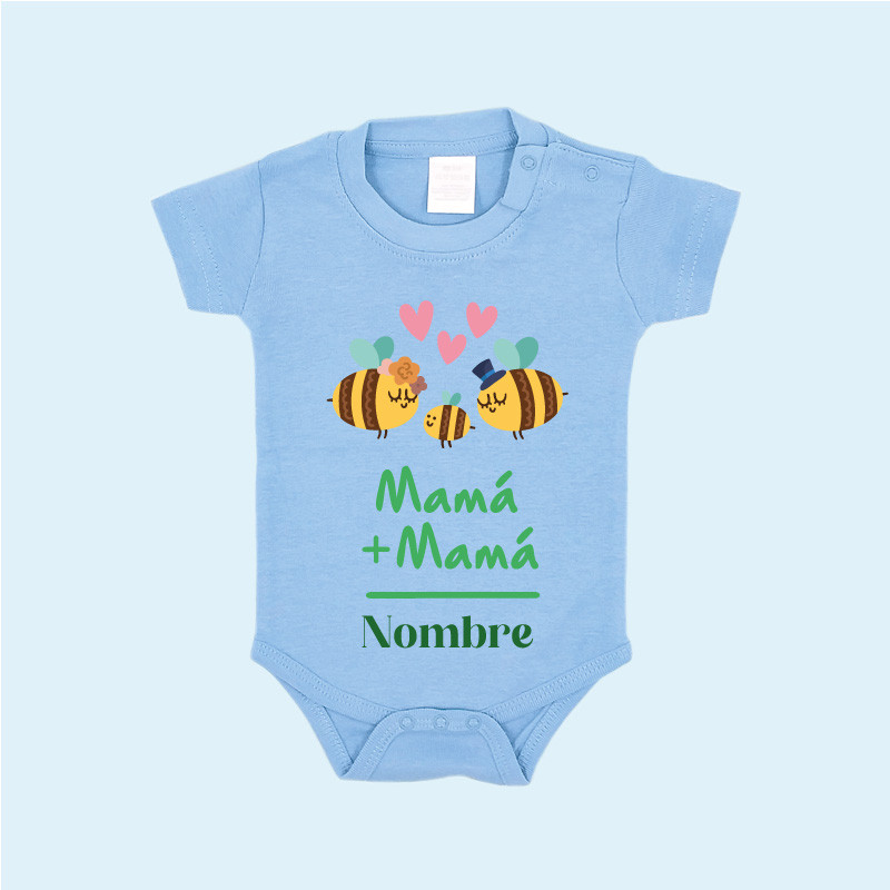 Body Bebé Personalizado Manga Corta Modelo Abejas image number null