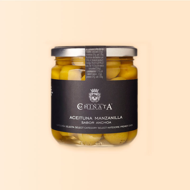Aceitunas Manzanilla Sabor Anchoa La Chinata