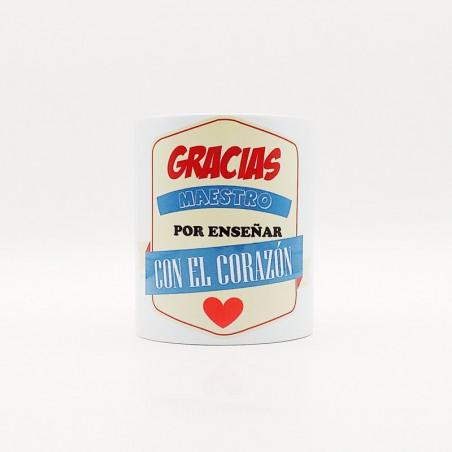 Taza Cerámica Blanca «Gracias, Maestro»