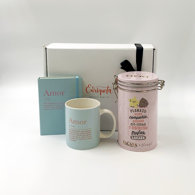 Cesta de Amor y chocolate Mr. Wonderful image number null