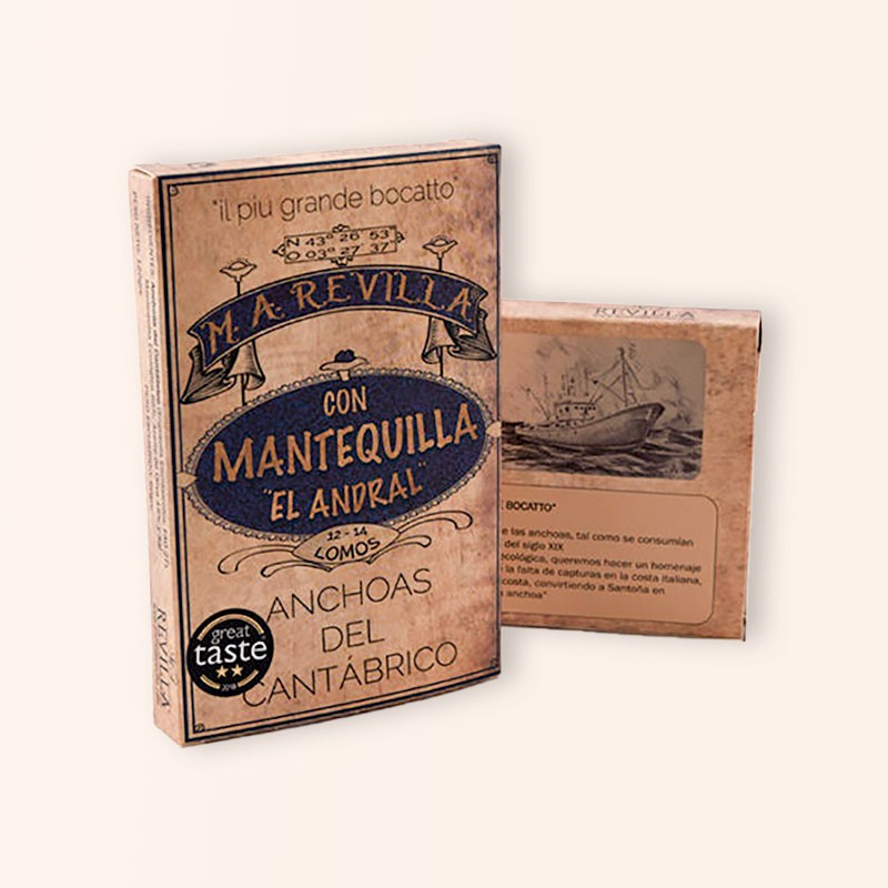 Anchoas Revilla con mantequilla eco 12-14 FILETES image number null