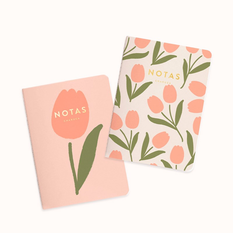 Libretas Charuca Tulipanes Set 2 Uds.