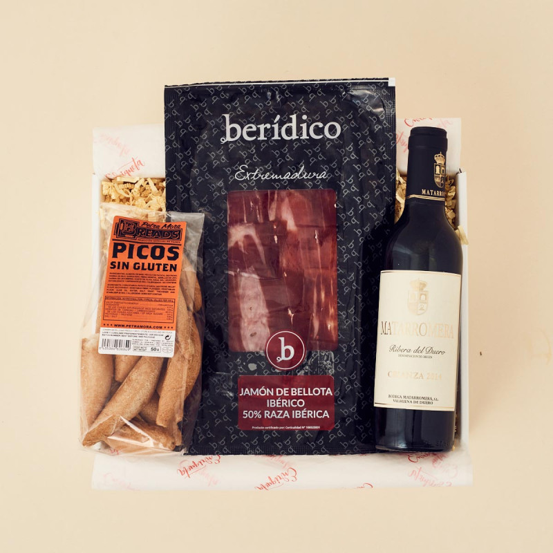 Jamón Ibérico Bellota y Vino Matarromera image number null