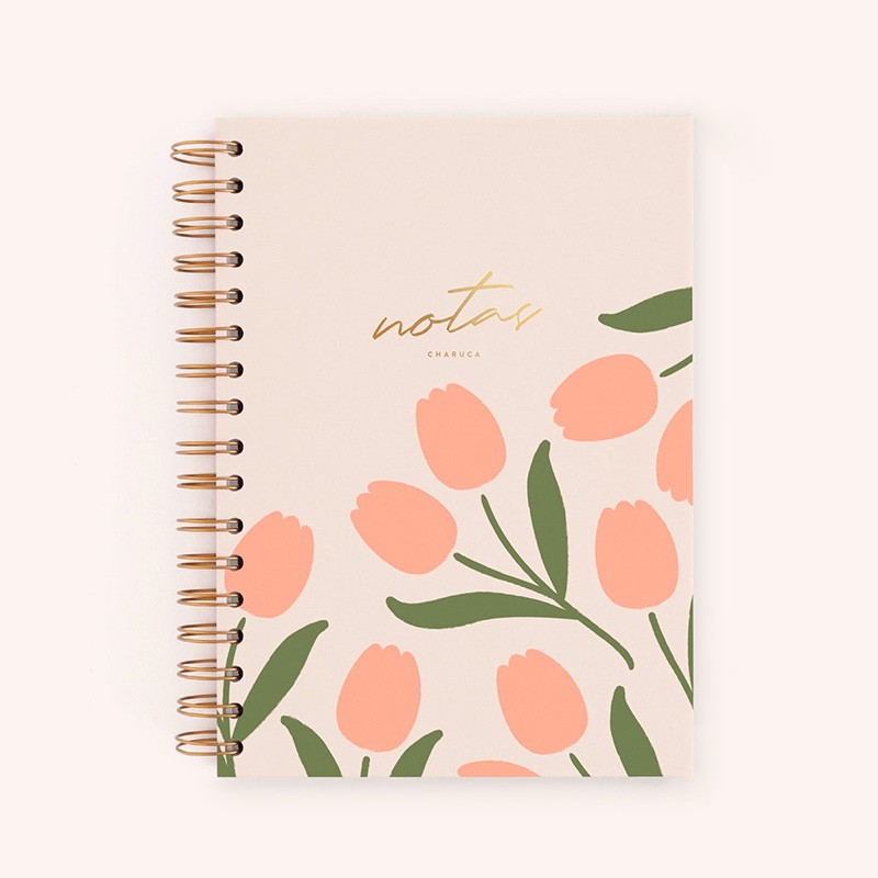 Cuaderno Charuca A5 Tulipanes