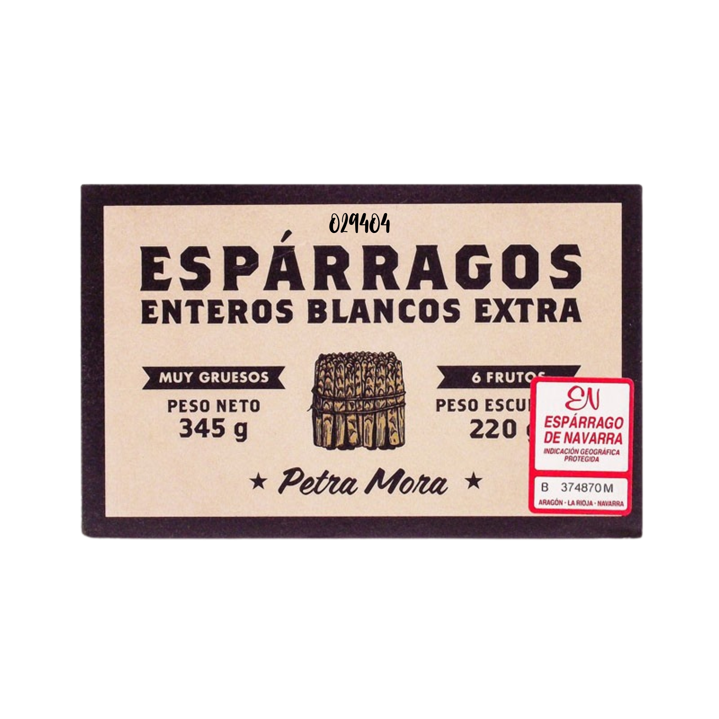 Conserva de espárragos Navarra blancos extra Petra Mora