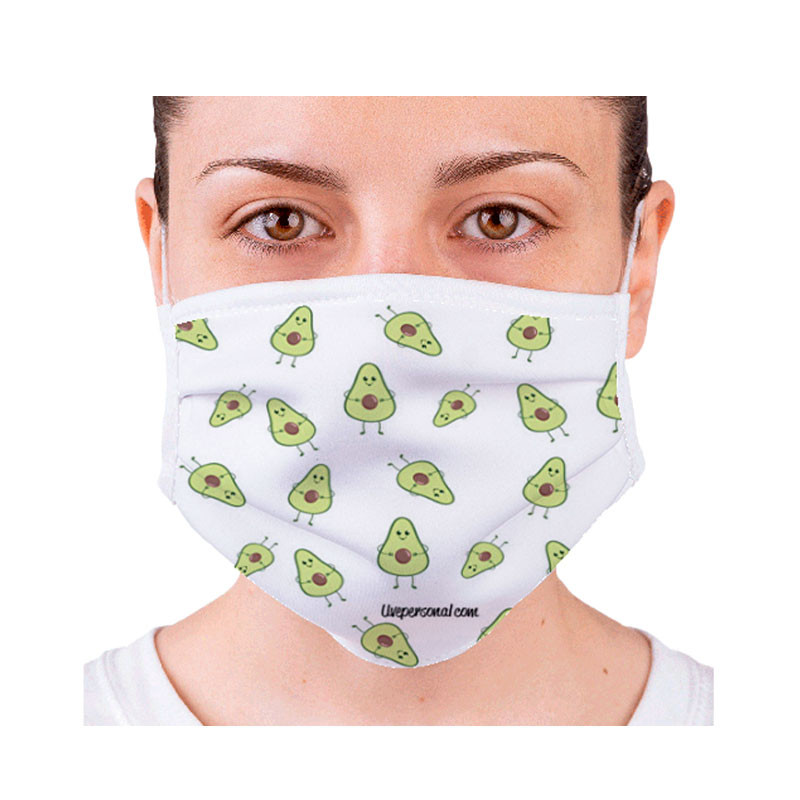 Mascarilla higiénica reutilizable homologada modelo Aguacates