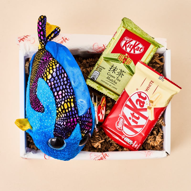 Kit cumpleaños Peluche Ty Aqua con doble Kit Kat image number null