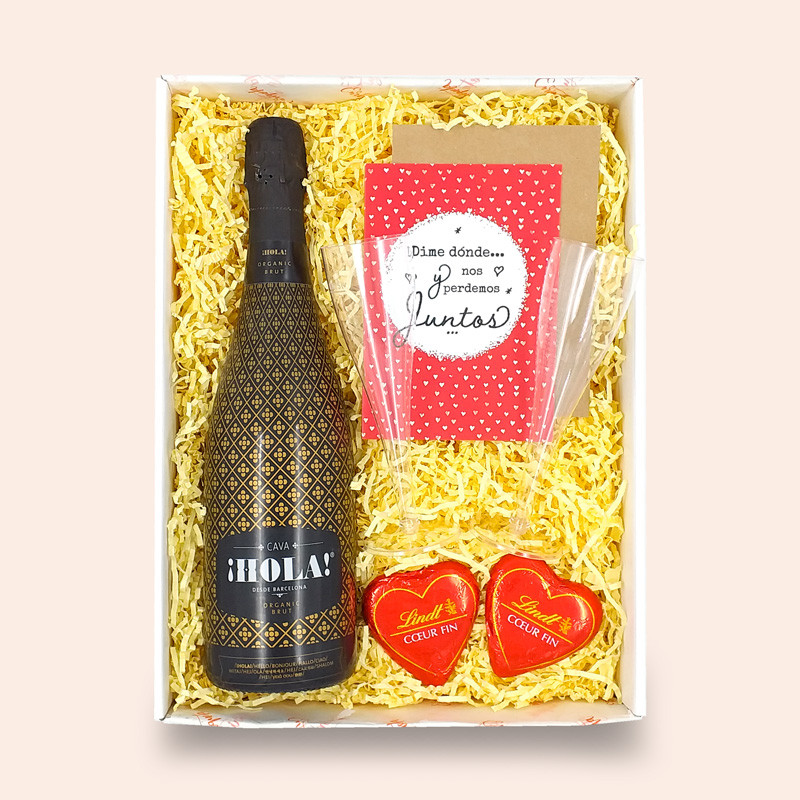 Cesta Romántica Cava Ecológico a Domicilio image number null