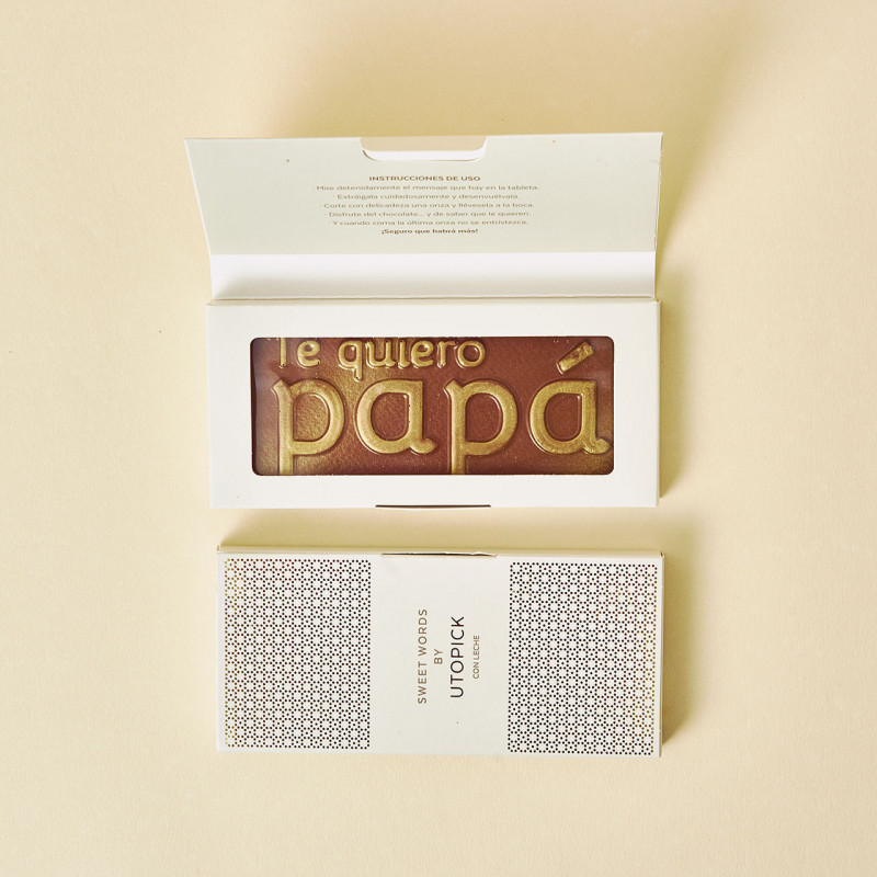 Chocolate Utopick "Te quiero Papá" image number null