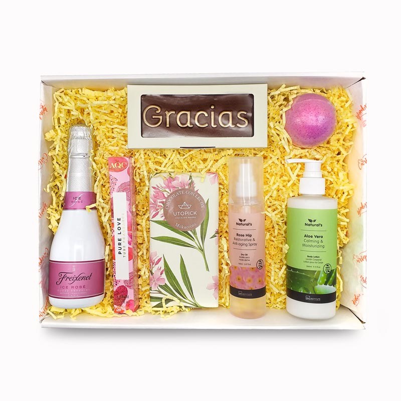 Cesta Regalo para Mujer Rosé image number null