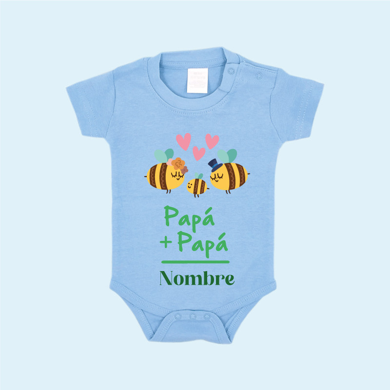 Body Bebé Personalizado Manga Corta Modelo Abejas image number null