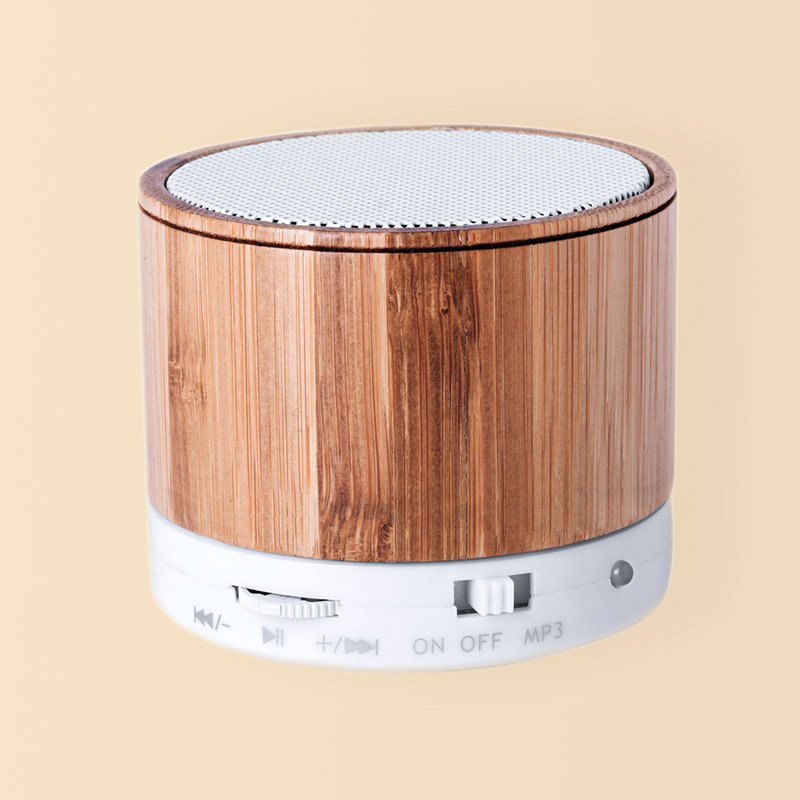 Altavoz de bambú bluetooth