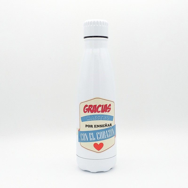 Botella Termo Reutilizable «Gracias, Maestro» image number null