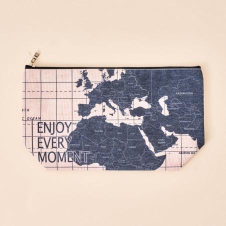Neceser Original Viaje Mapamundi Mensaje Positivo