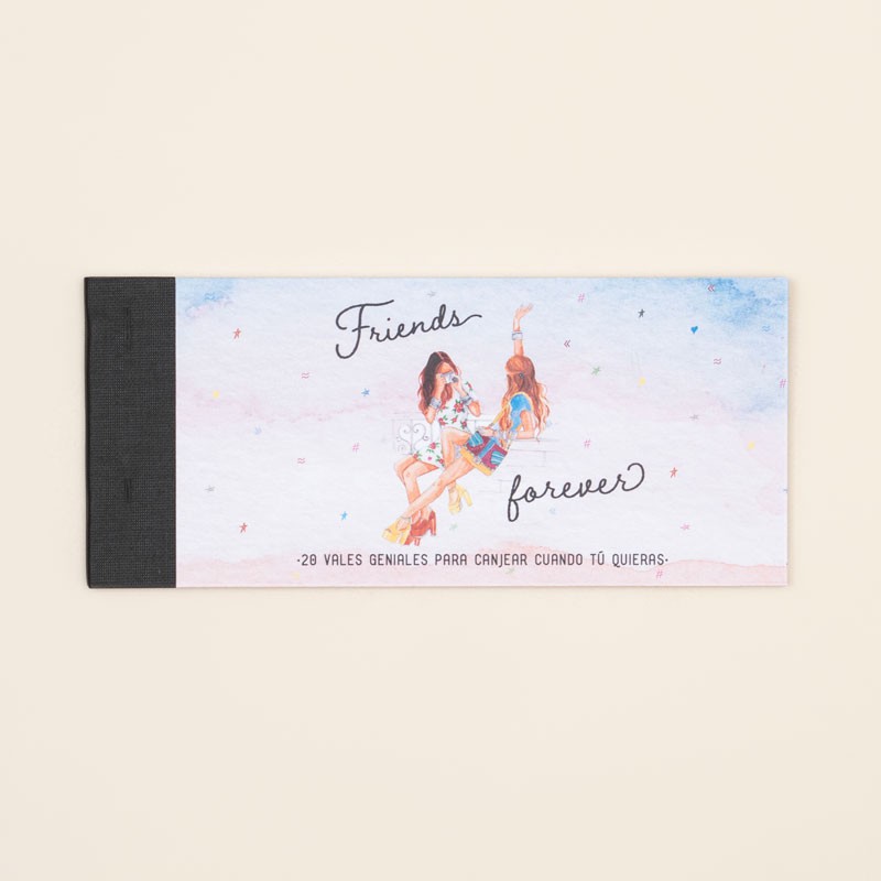 Talonario Vales Regalo para Amigas «Friends for Ever»