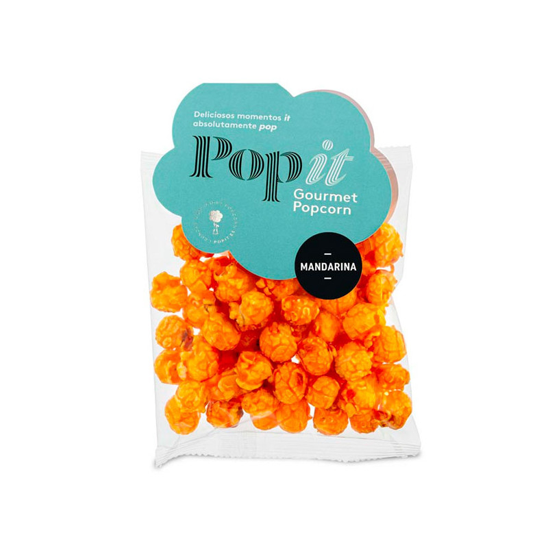 Bolsa de palomitas gourmet de mandarina Popit