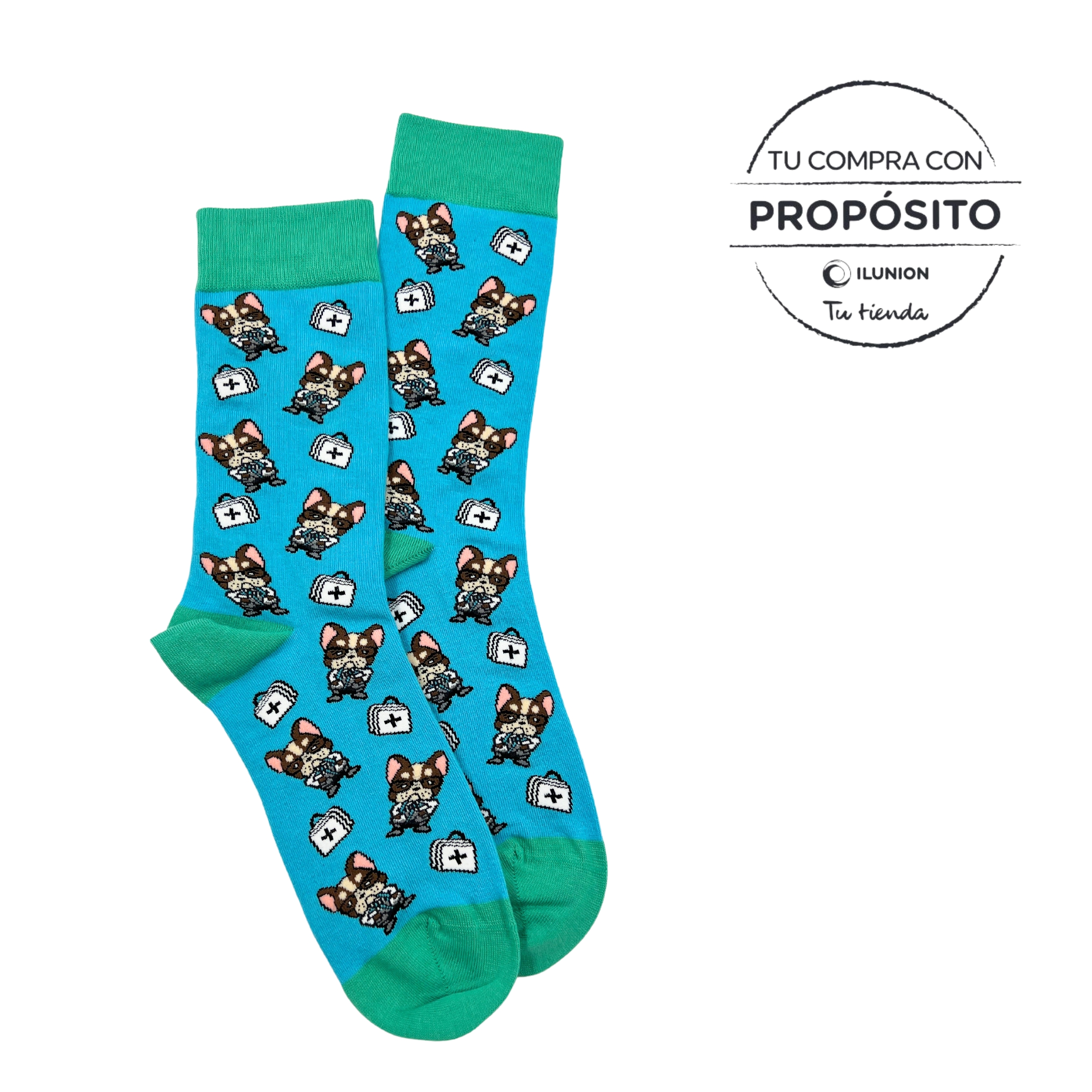 Calcetines Divertidos Doctor Bulldog image number null