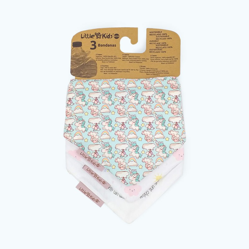 Bandanas Little Kids Unicornios Pack 3 Ud. image number null