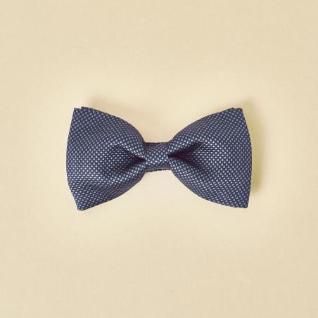 Pajarita Lester azul topos