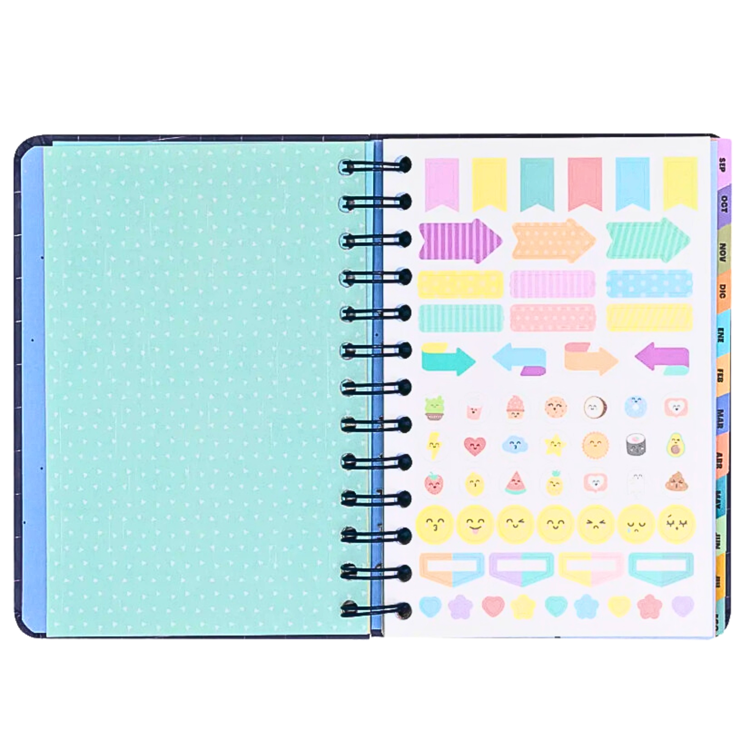 Imagen interior azul agenda de la marca Mr Wonderful con la frase Planes que Prometen y Sueños que Cumplen image number null