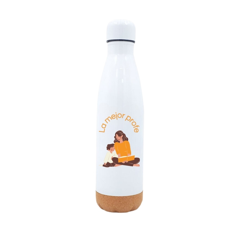 Botella de agua térmica personalizada de color blanco  image number null