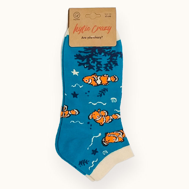 Calcetines Tobilleros Kylie Crazy Modelo Peces - 41-46 - Talla image number null