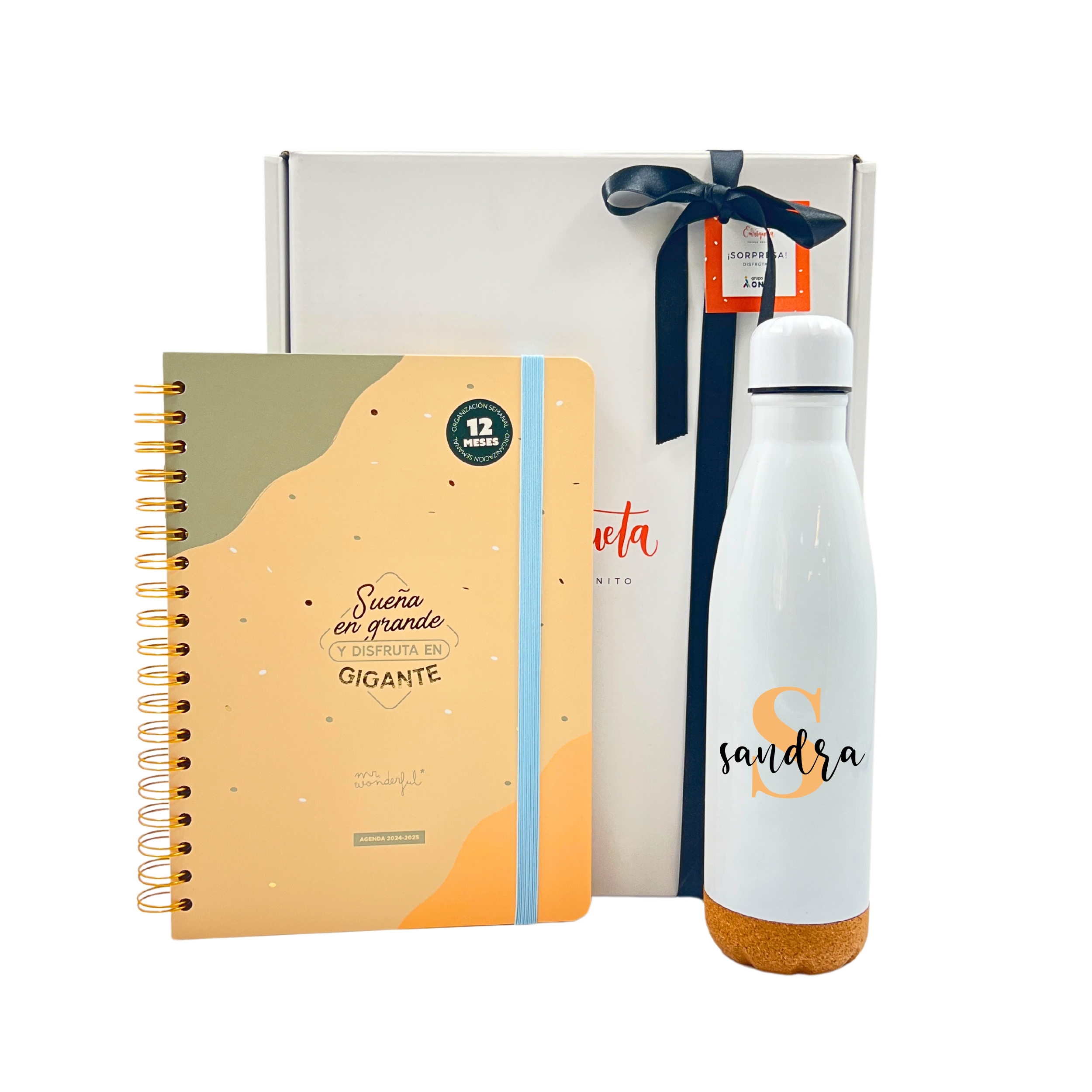 Caja Regalo Mr Wonderful con Botella Personalizada