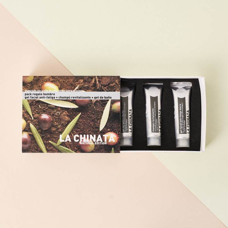 Pack cosmética natural hombre La Chinata